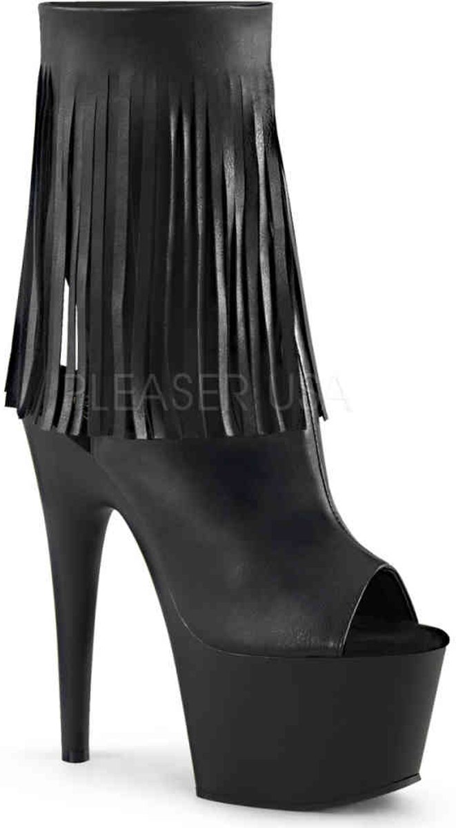 EU 36 = US 6 | ADORE-1019 | 7 Heel, 2 3/4 PF Open Toe/Heel Ankle Boot, Side Zip